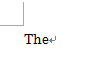 「The」に変換される