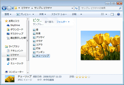 プレビューウィンドウが表示されたことを確認してください