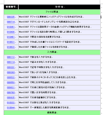 1行目がタイトル行です