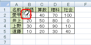 マウスポインターが消しゴムアイコンに変わったことを確認し、削除したい罫線をドラッグします