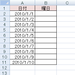 日付を入力します