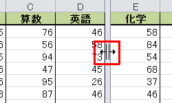 2分割した場合