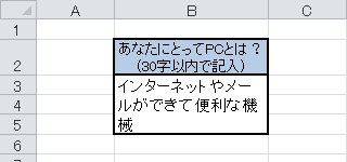 セルに文字を入力して、文字数が制限されていることを確認してください