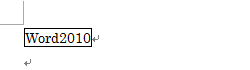 文字を入力すると、枠線で囲まれて表示されます