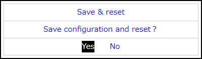 下図のように表示されるので、矢印キー（←、→）を使用し「Yes」を選択して「Enter」キーを押します