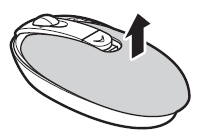 カバーを上に持ち上げて外します