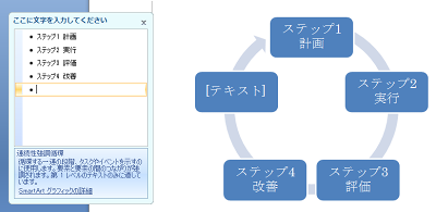 各項目に文字を入力します