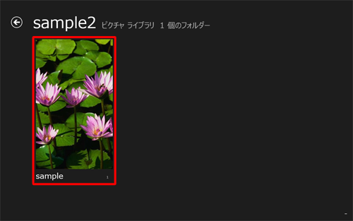 さらにフォルダー分けされている場合は、該当のアルバムを開くまで同じ作業を繰り返します