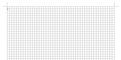 方眼紙のようなグリッド線が表示されたことを確認してください
