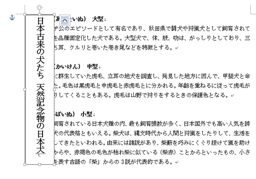 テキストボックスに文章を入力します