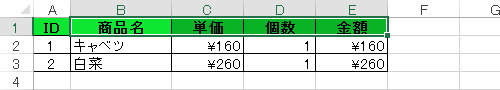 書式貼り付け後