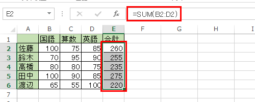 表示されている数式