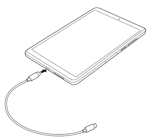 USBケーブルを使用して、タブレットとパソコンを接続します