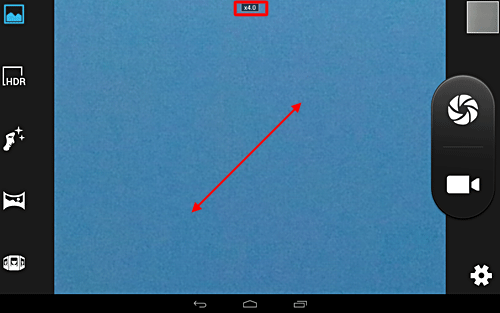 拡大したい場合は、ピンチアウト（2本の指で画面に触れたまま、2本の指の間隔を広げるようにスライドする）します