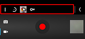 「1. ビデオを撮影する方法」の手順3で「設定アイコン」をタップすると、ビデオ機能の各設定項目が表示されます