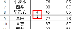 2分割した場合