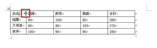 列を個別で文字列の幅に合わせたい場合は、列の右側の罫線にマウスポインターを合わせ、マウスポインターの形が「左右に移動」に変わったら、その場でダブルクリックします