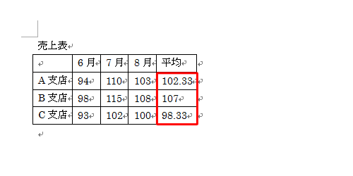 計算式で表計算できたことを確認します