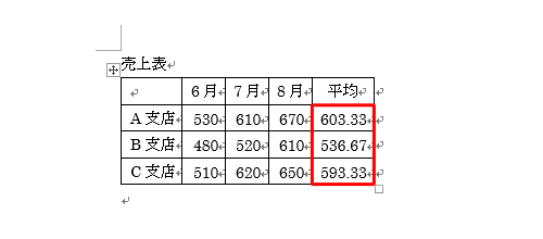 計算式で表計算できたことを確認します