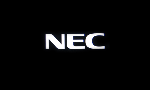 パソコンの電源を入れ、NECのロゴ画面が表示されるので、画面が切り替わるまでしばらく待ちます