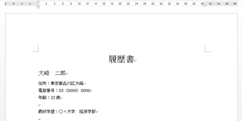 ファイルが開いたことを確認してください