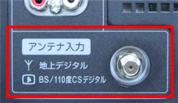 アンテナ接続口が1つのモデル