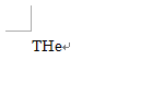 入力時：「THe」