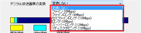 選択項目の一例