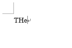 入力時：「THe」