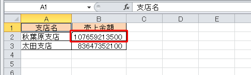 数値が正常に表示されたことを確認してください