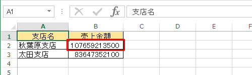 数値が正常に表示されたことを確認してください