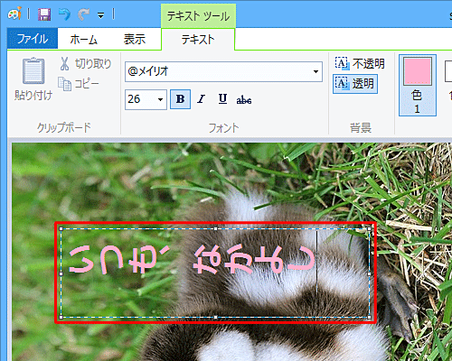 任意の文字を入力します