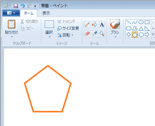 図形の輪郭線が選択した色になったことを確認してください