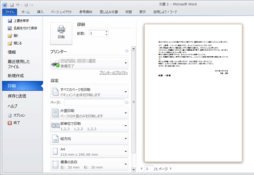 画面右側にプレビュー画面が表示されたことを確認してください