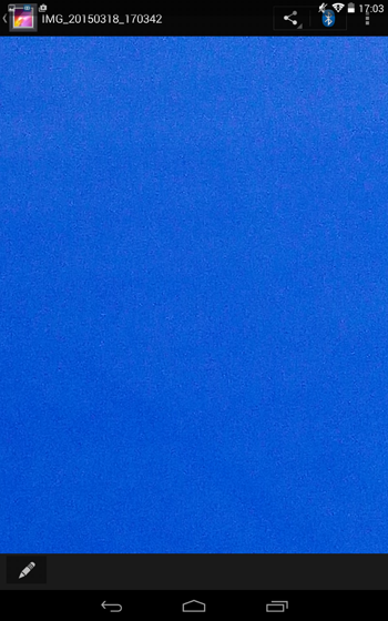 撮影した画像が表示されます