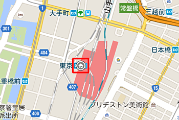 自宅に登録した場所には、自宅マークが地図上に表示されます