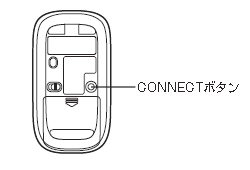 マウス底面にあるCONNECTボタンを2秒以上押します