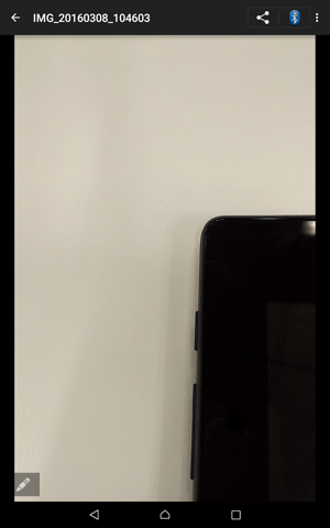 撮影した画像が表示されます