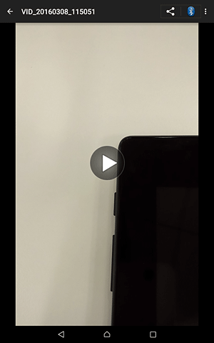 撮影した映像が表示されます