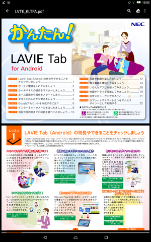 電子マニュアル版が表示されます