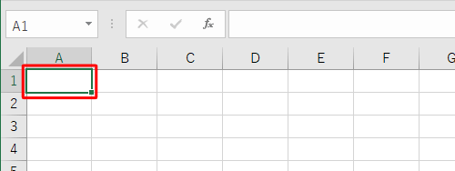 日付を入力するセルをクリックします