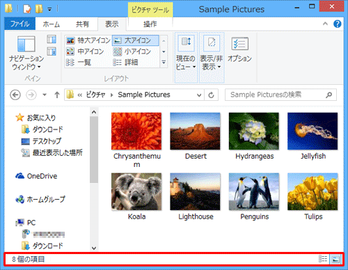 ステータスバーが表示されたことを確認してください