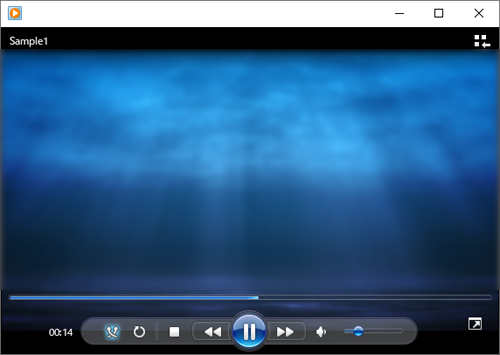 動画が再生されることを確認します
