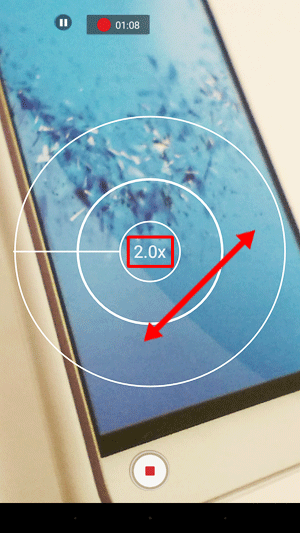 拡大したい場合は、ピンチアウト（2本の指で画面に触れたまま、2本の指の間隔を広げるようにスライド）します