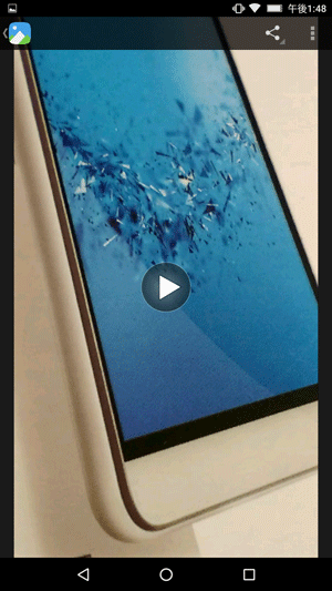 撮影した映像が表示されます