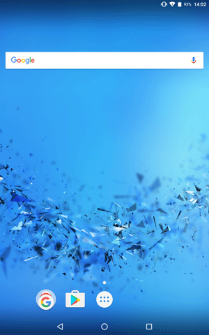 制限付きユーザーのホーム画面が表示されます