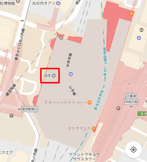 自宅に登録した場所には、家マークが地図上に表示されます