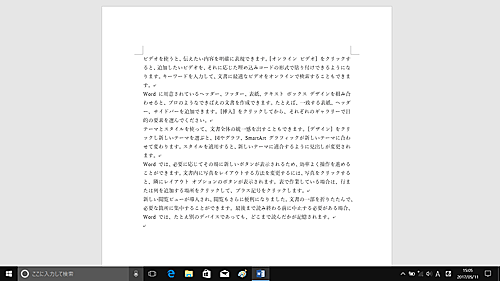 全画面表示の状態（一例）