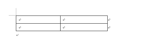表を作成します