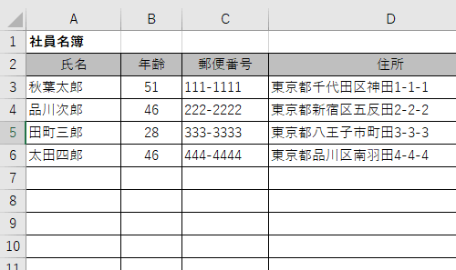 セルに文字を入力して、文字数が制限されていることを確認してください